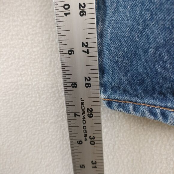 Levis 501 Jeans Mens Size 38x29 Blue Denim Button Fly Medium Wash Straight Leg - Picture 14 of 15